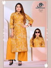 Khush Vol 3 By Sankheswer Vertican Size Combo Kurti With Bottom Wholesale Online